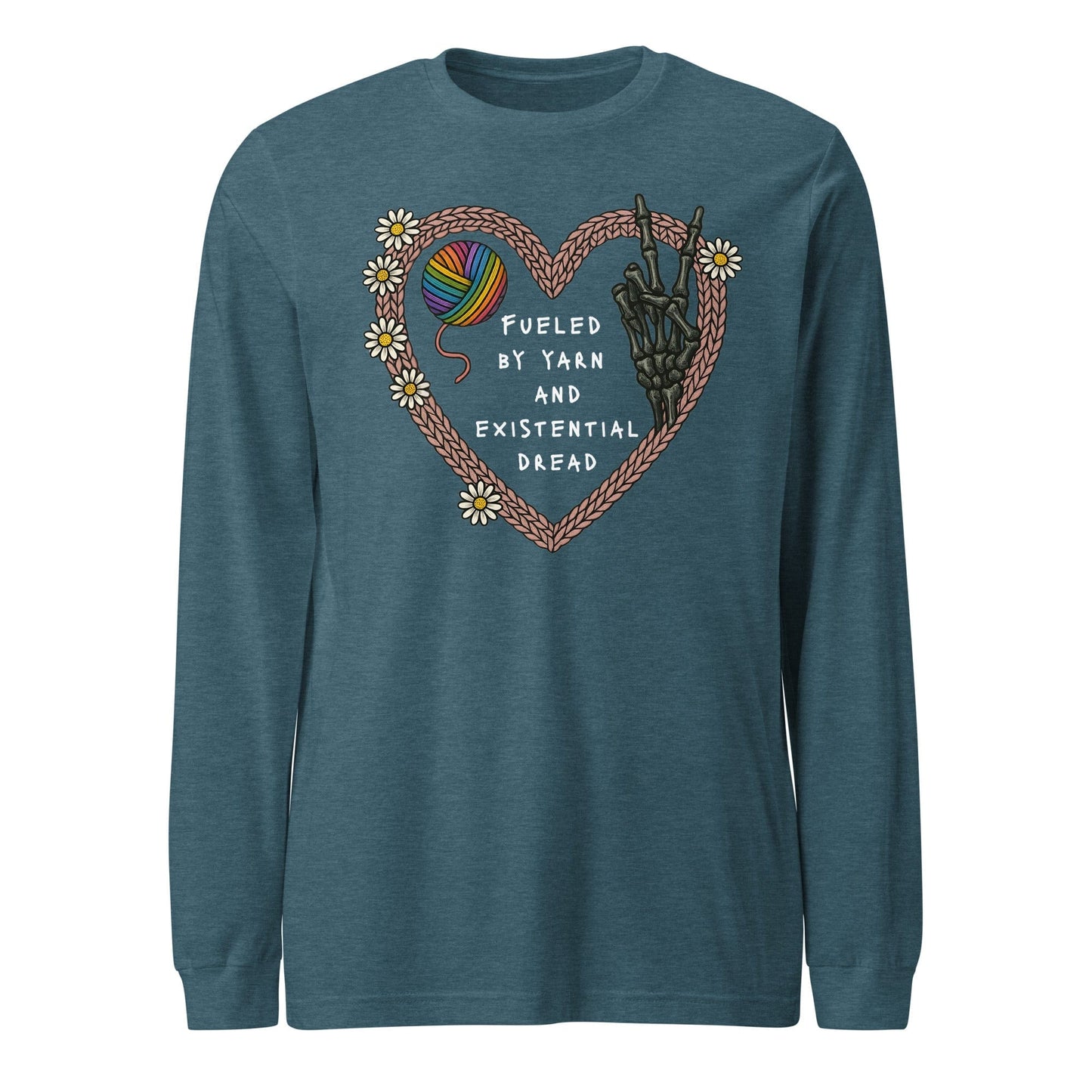 Existential Yarn Long Sleeve Tee Heather Deep Teal / XS