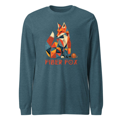 Fiber Fox Long Sleeve Tee Heather Deep Teal / XS