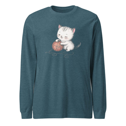 Soft Kitty Long Sleeve Tee Heather Deep Teal / XS