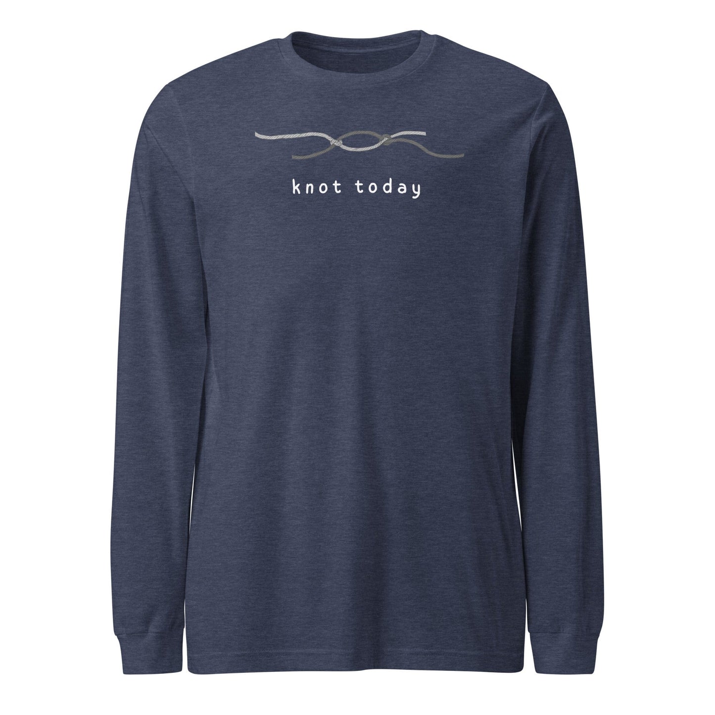 Knot Today Long Sleeve Tee Heather Navy / S