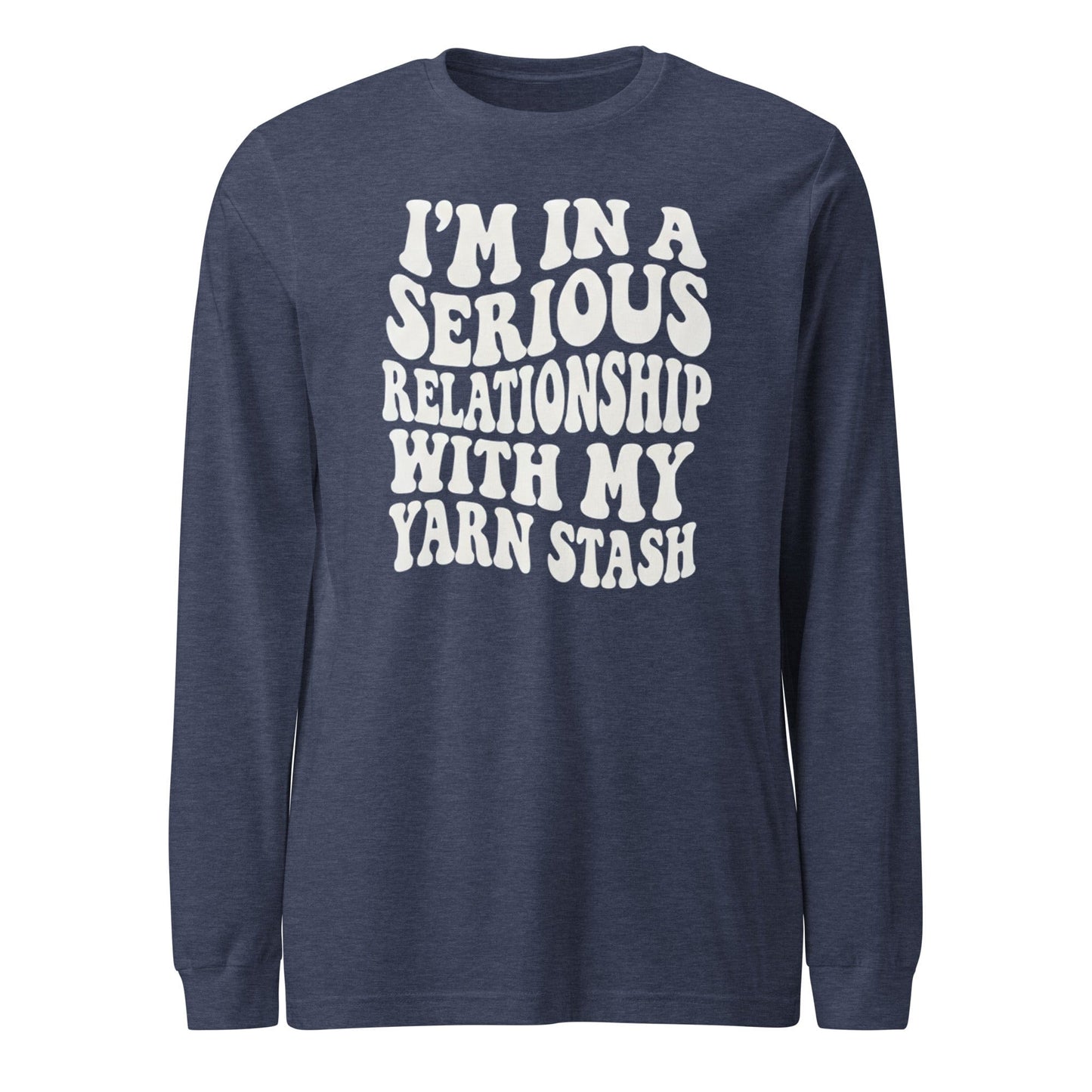Serious Relationship Long Sleeve Tee Heather Navy / S
