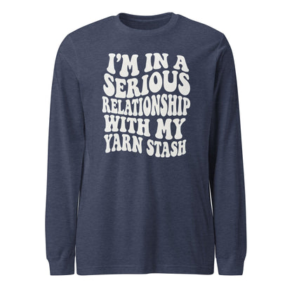 Serious Relationship Long Sleeve Tee Heather Navy / S