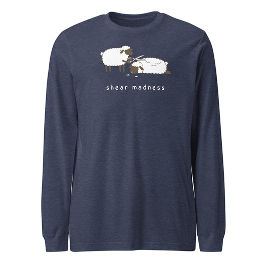 Shear Madness Long Sleeve Tee Heather Navy / S