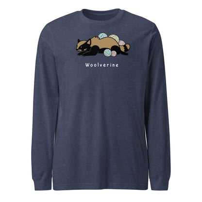 Woolverine Long Sleeve Tee Heather Navy / S