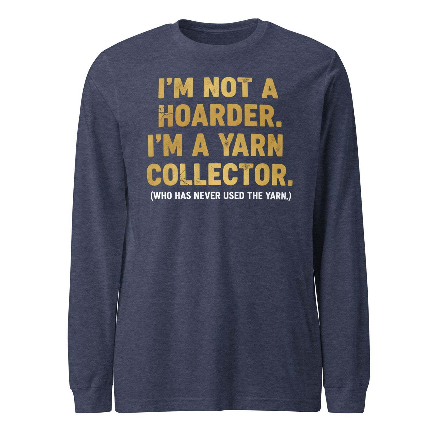 Yarn Collector Long Sleeve Tee Heather Navy / S