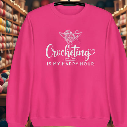 Crocheting Happy Hour Sweatshirt Heliconia / S