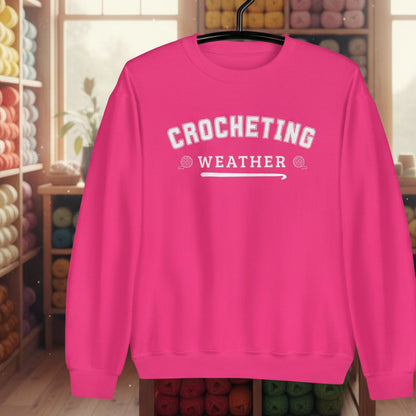 Crocheting Weather Sweatshirt Heliconia / S