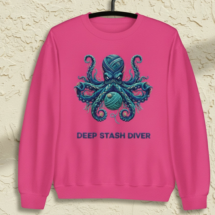 Deep Stash Divers Sweatshirt Heliconia / S