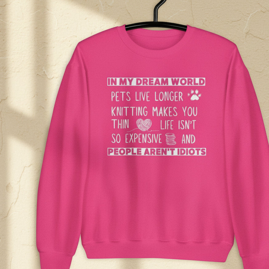 Dream World (knitting) Sweatshirt Heliconia / S