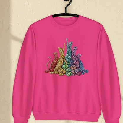Fiber Felines Sweatshirt Heliconia / S