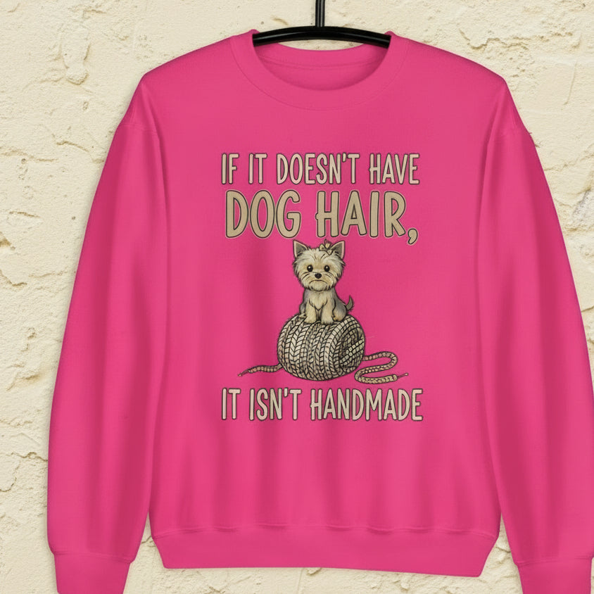 Handmade = Dog Hair Sweatshirt Heliconia / S