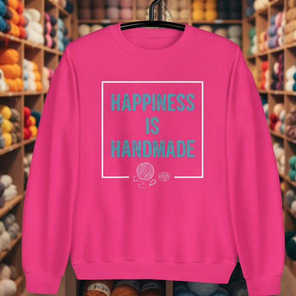 Happiness Is Handmade Sweatshirt Heliconia / S