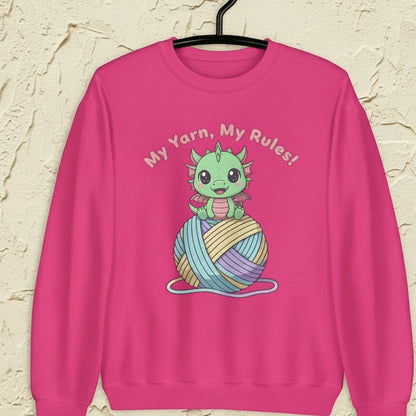 My Yarn My Rules Sweatshirt Heliconia / S