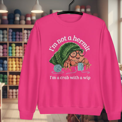 Not A Hermit Sweatshirt Heliconia / S