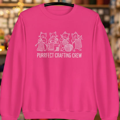 Purrfect Sweatshirt Heliconia / S