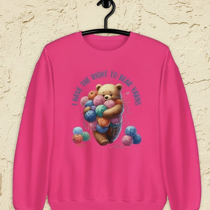 Right to Bear Yarns Sweatshirt Heliconia / S