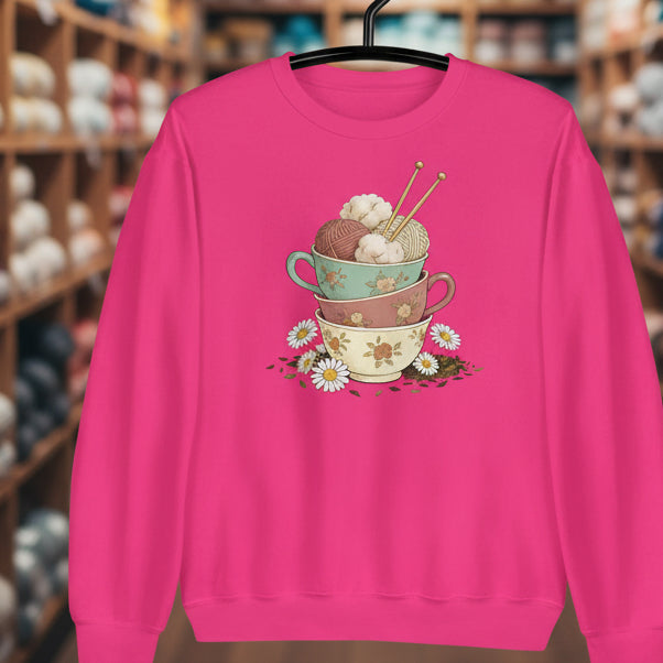 Sip 'n' Stitch Sweatshirt Heliconia / S