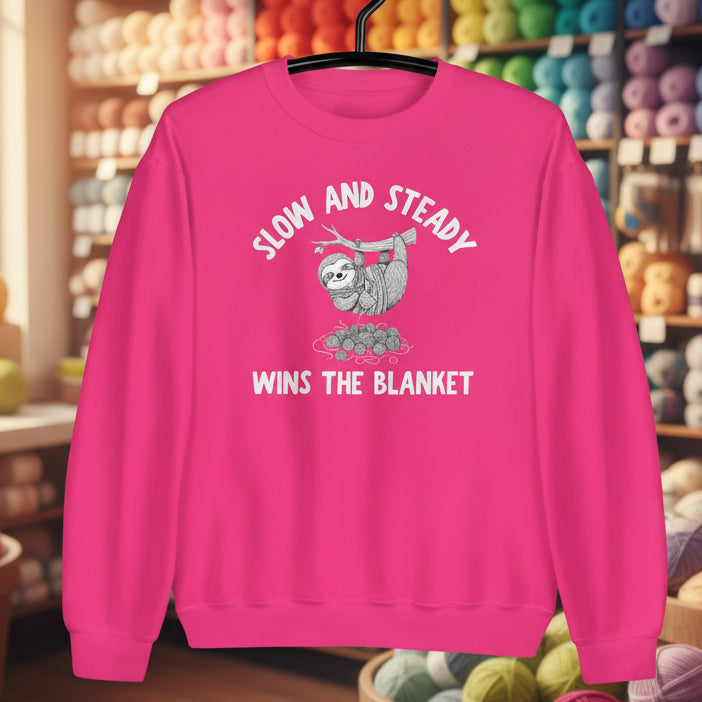 Sloth Blanket Sweatshirt Heliconia / S