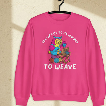 Warped to Weave Sweatshirt Heliconia / S
