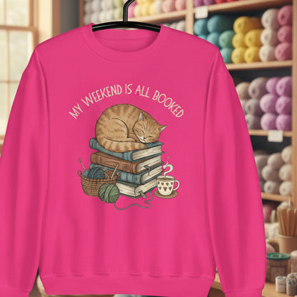 Weekend Booked Sweatshirt Heliconia / S