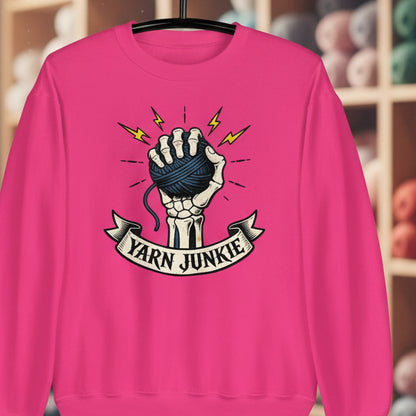 Yarn Junkie Sweatshirt Heliconia / S