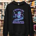 A Stitch A Day Hoodie Black / S