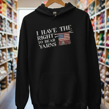 Bear Yarns Flag Hoodie Black / S
