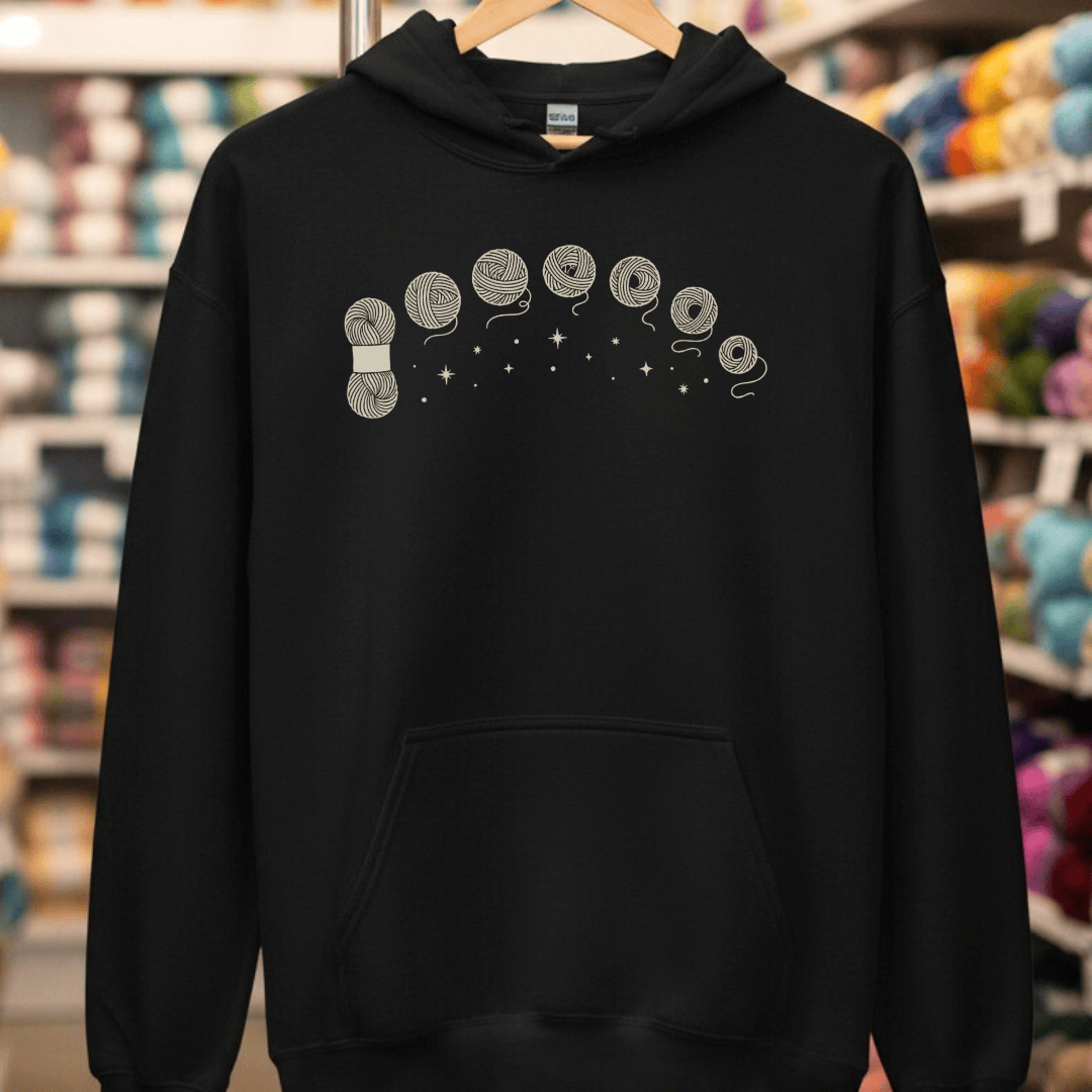 Celestial Yarn Hoodie Black / S