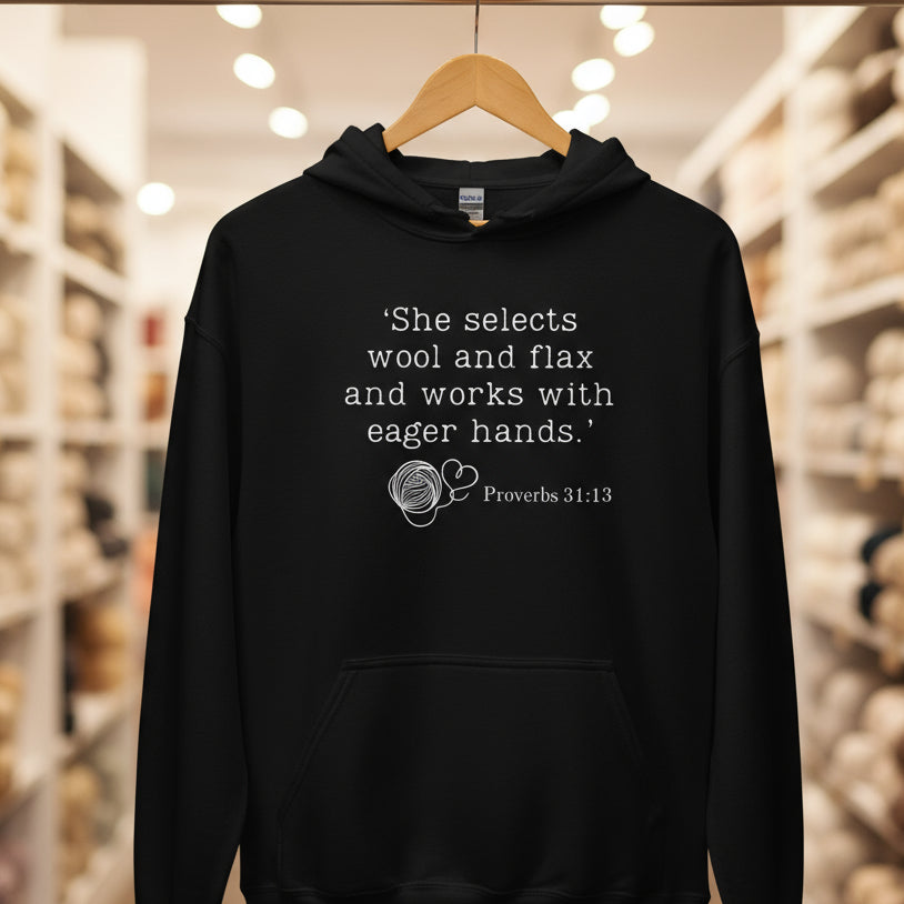 Christian Proverb Hoodie Black / S
