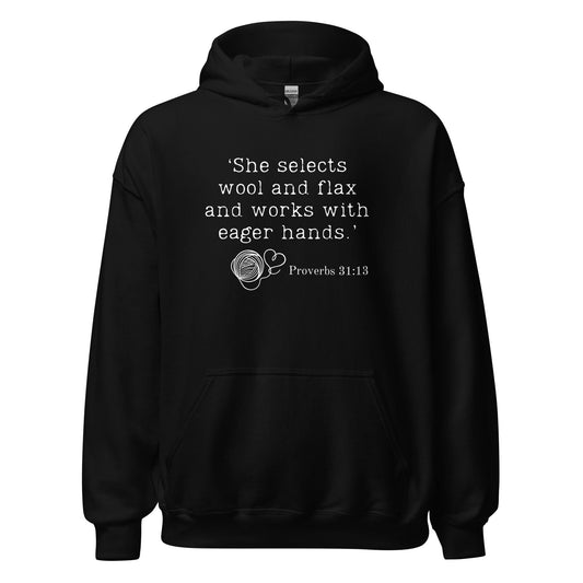Christian Proverb Hoodie Black / S