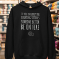 Counting Stitches Hoodie Black / S