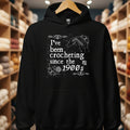 Crocheting Since the 1900s Hoodie Black / S