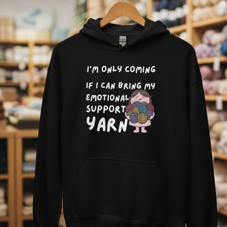 Emotional Support Hoodie Black / S
