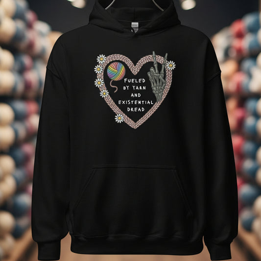 Existential Yarn Hoodie Black / S