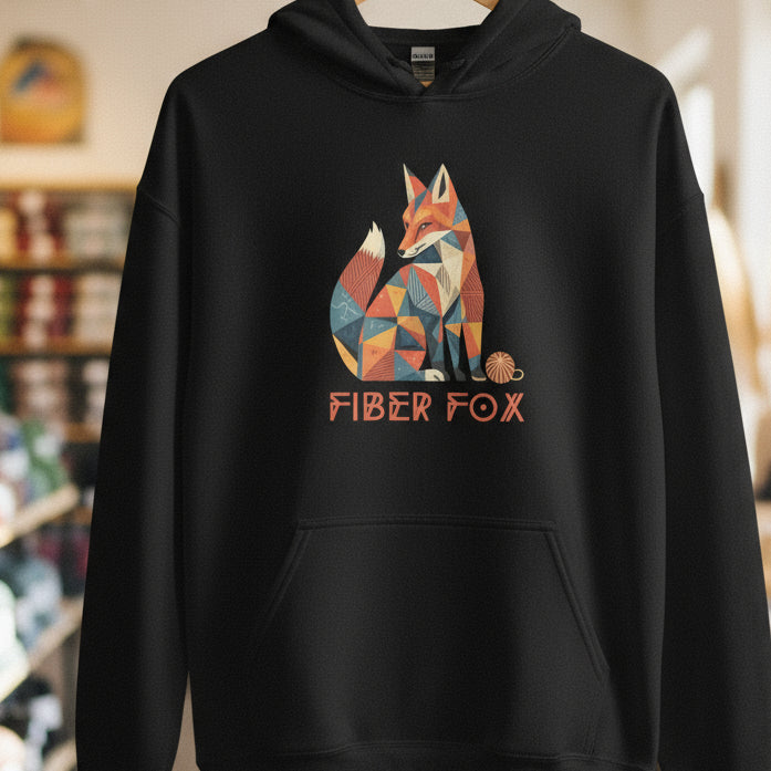 Fiber Fox Hoodie Black / S