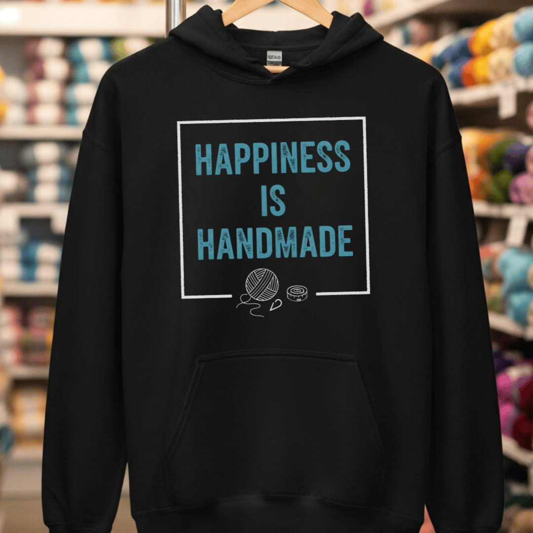 Happiness Is Handmade Hoodie Black / S