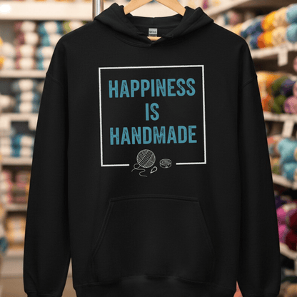 Happiness Is Handmade Hoodie Black / S