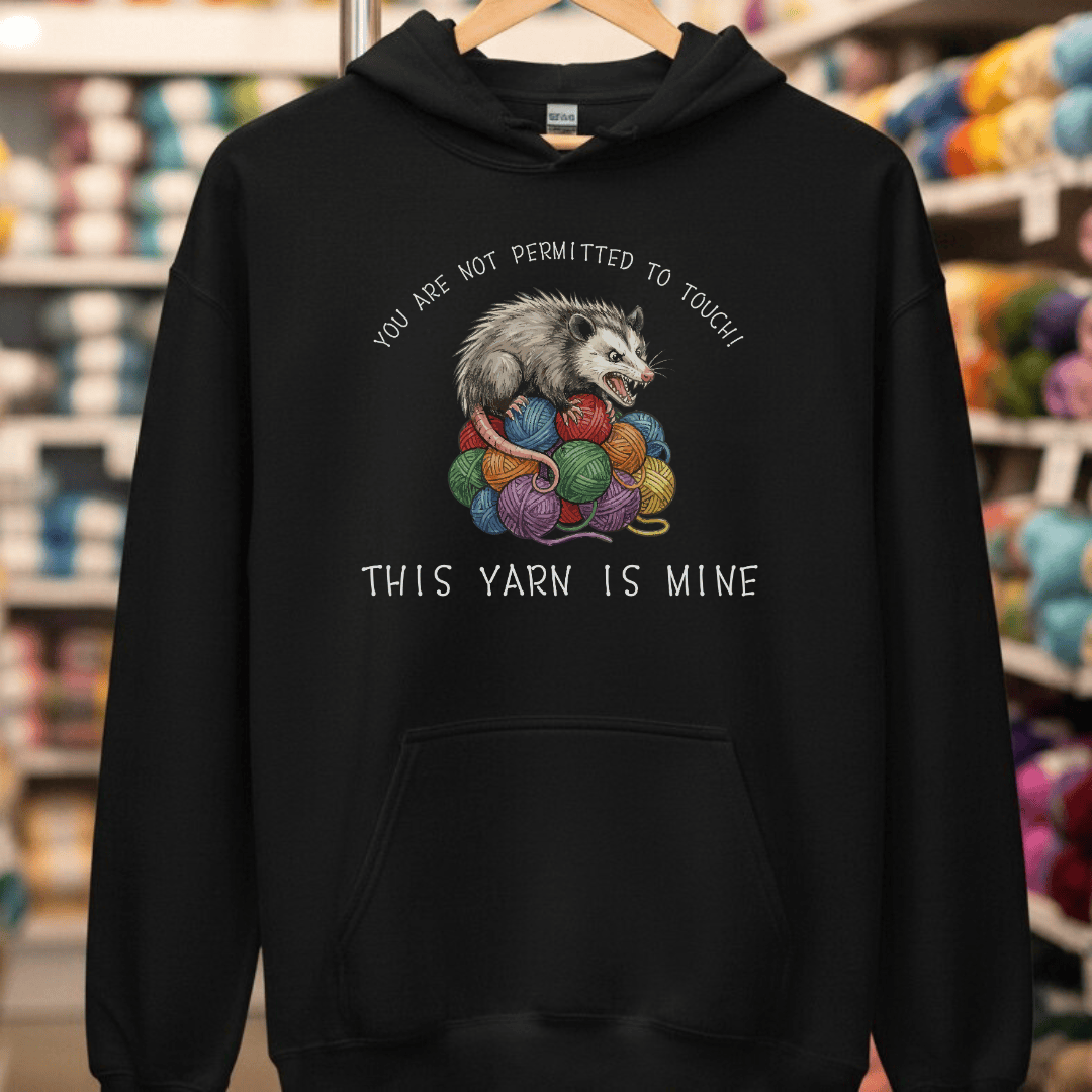 Hissing Yarn Possum Hoodie Black / S