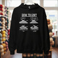 How to Knit Hoodie Black / S