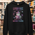 I Crochet So I Don't Choke People Hoodie Black / S