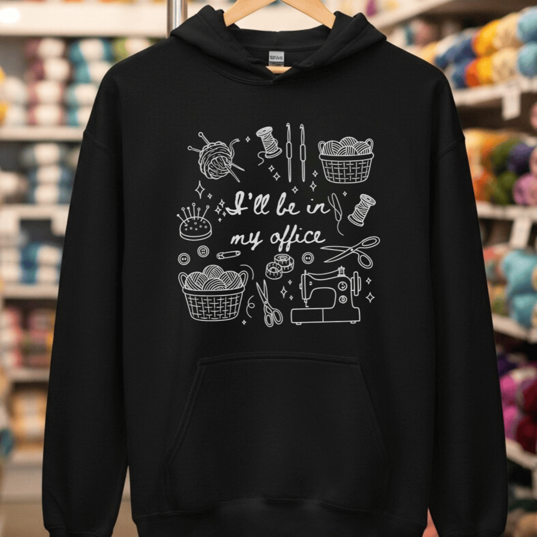 I'll Be In My Office Hoodie Black / S