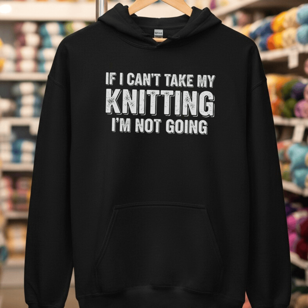 I'm Not Going Hoodie Black / S