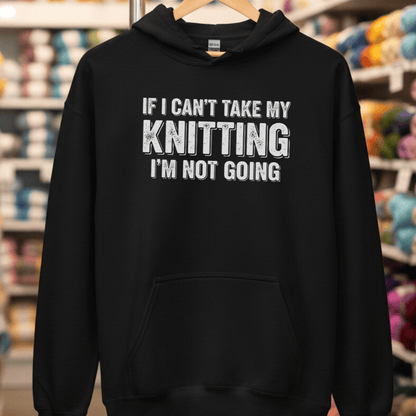 I'm Not Going Hoodie Black / S