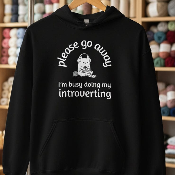 Introverting Hoodie Black / S