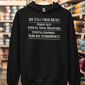 Job Title Hoodie Black / S