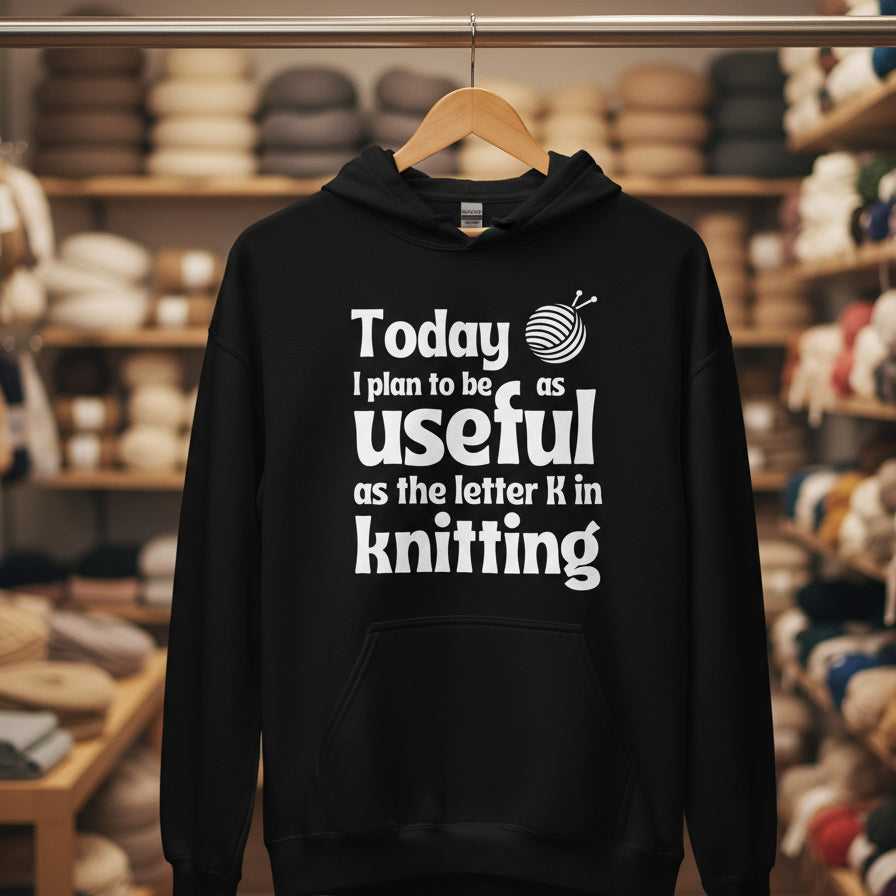 K in Knitting Hoodie Black / S