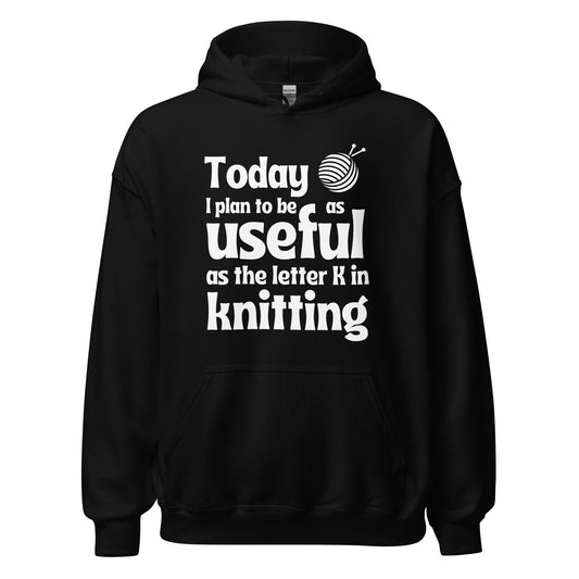 K in Knitting Hoodie Black / S
