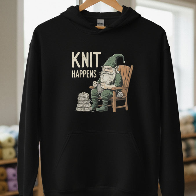 Knit Happens Hoodie Black / S