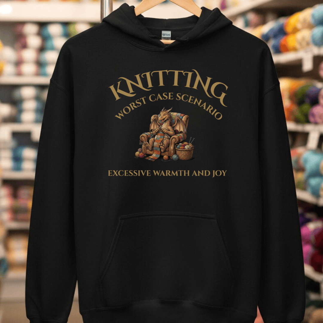 Knitting Scenario Hoodie Black / S