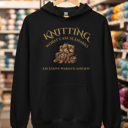 Knitting Scenario Hoodie Black / S